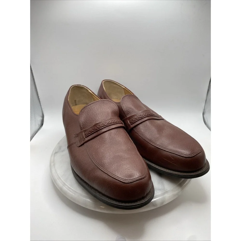Leather Classics Slip On Loafers  Dress Shoes Neolite Heels USA  Mens Size 14 D